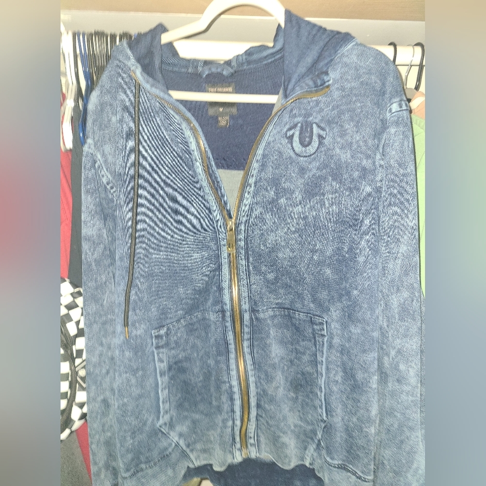 True Religion Zip up Sweater